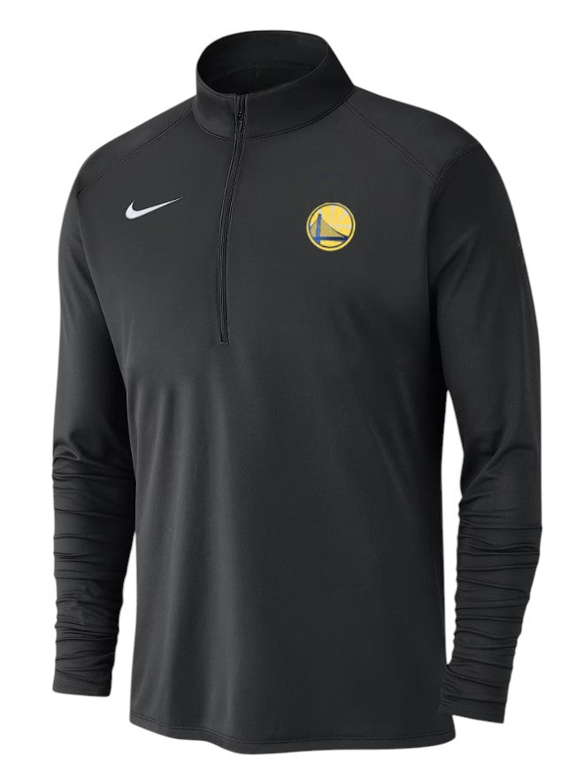 [941370-010] Mens Nike NBA Golden State Warriors 1/2 Zip Long Sleeve Pullover