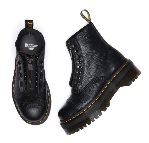 [22564001] UNISEX DR. MARTENS SINCLAIR MILLED NAPPA LEATHER PLATFORM BOOTS