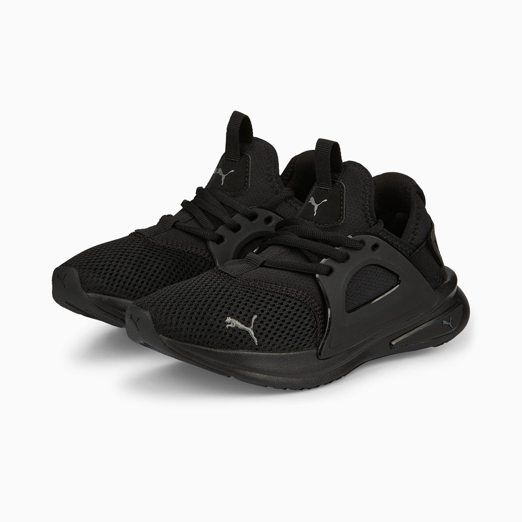 [387052-01] GRADE SCHOOL PUMA SOFTRIDE ENZO EVO 'BLACK'