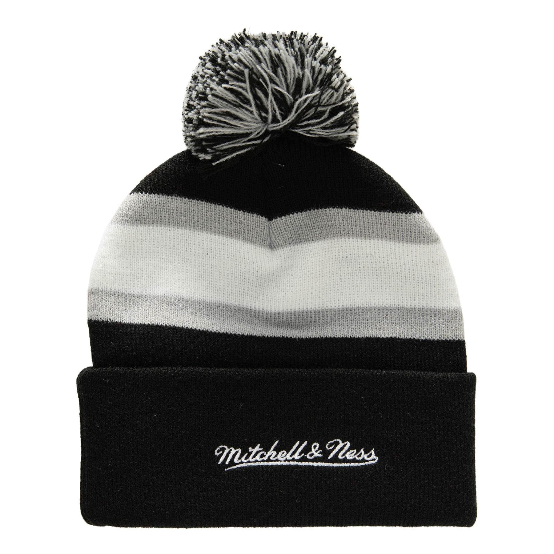 Mens Mitchell & Ness NHL STRIPE POM KNIT KINGS