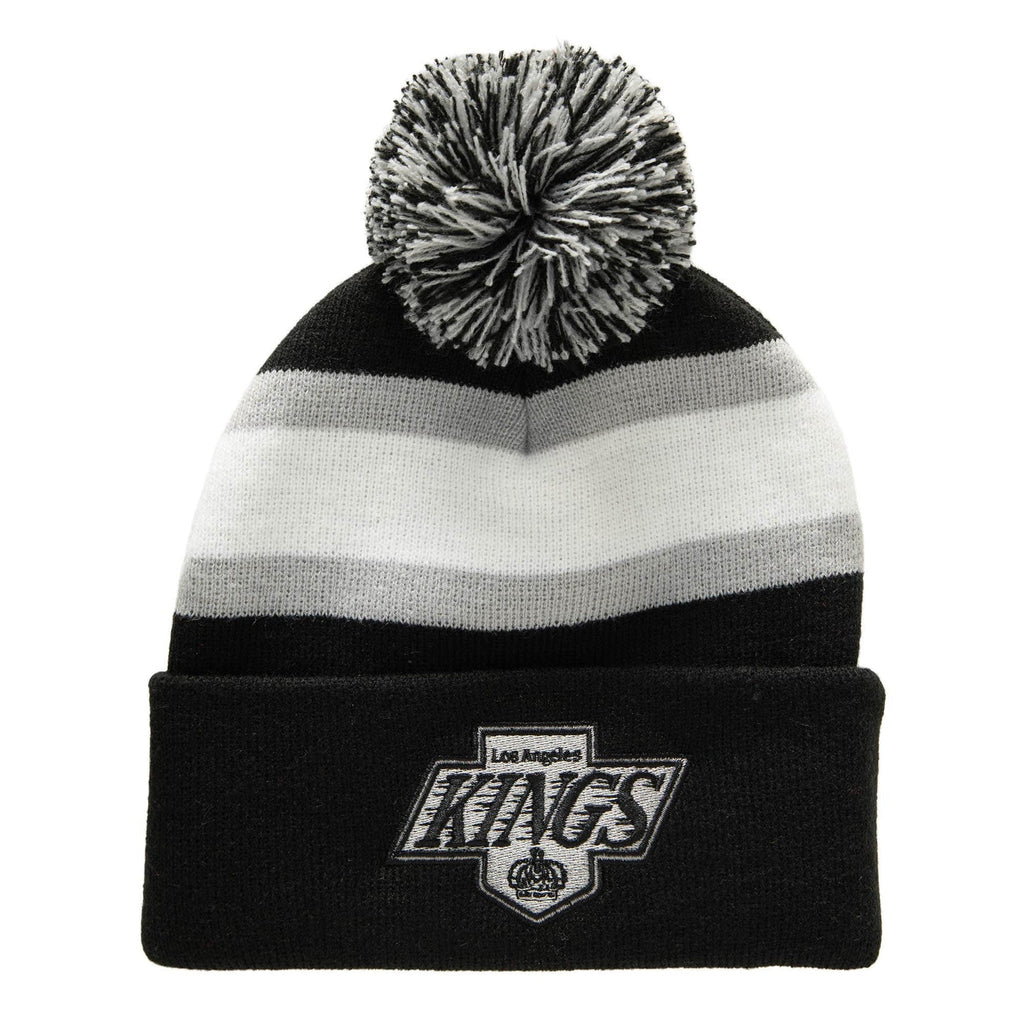 Mens Mitchell & Ness NHL STRIPE POM KNIT KINGS