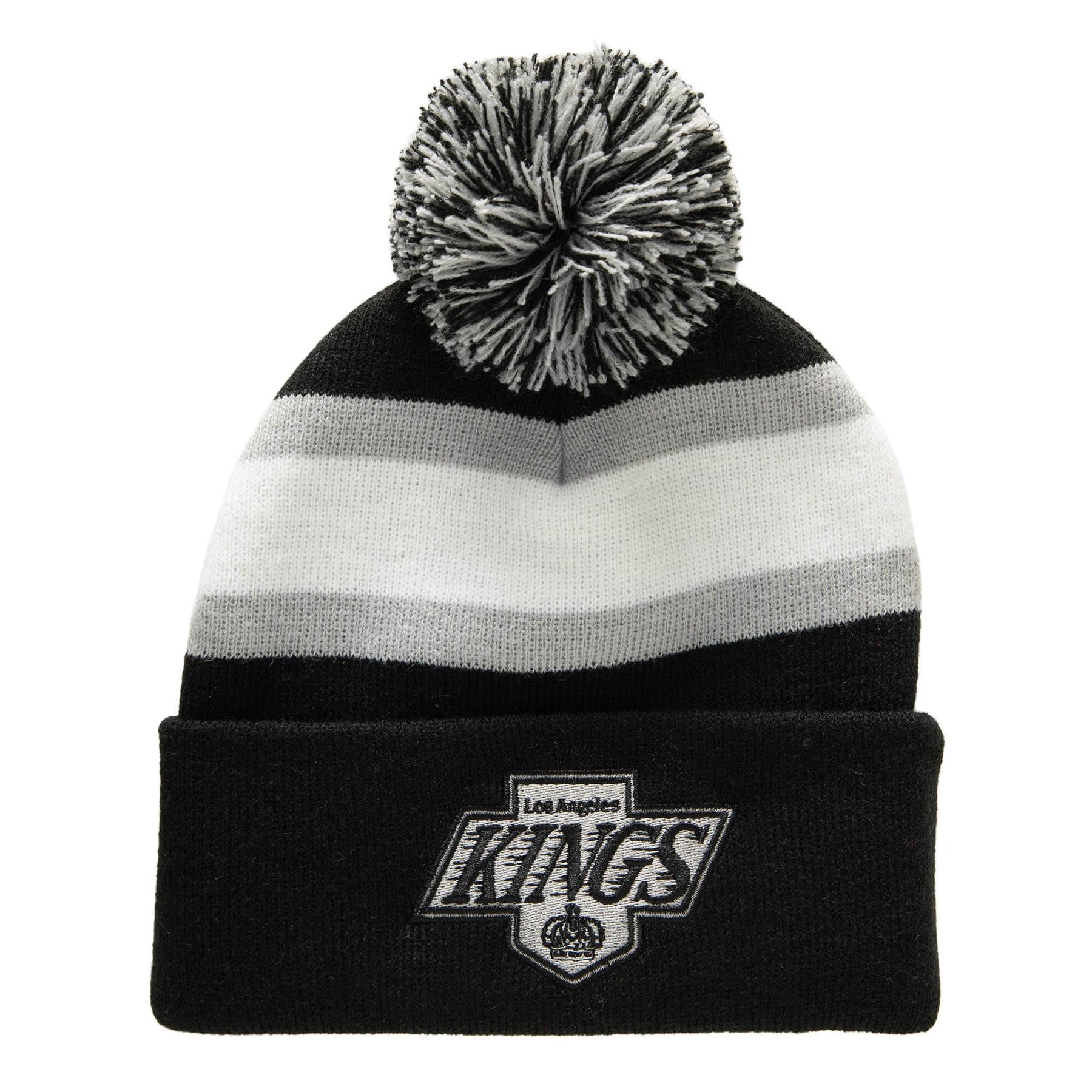 Mens Mitchell & Ness NHL STRIPE POM KNIT KINGS