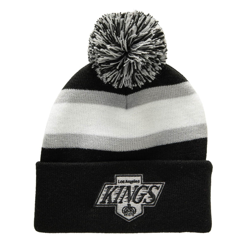 Mens Mitchell & Ness NHL STRIPE POM KNIT KINGS