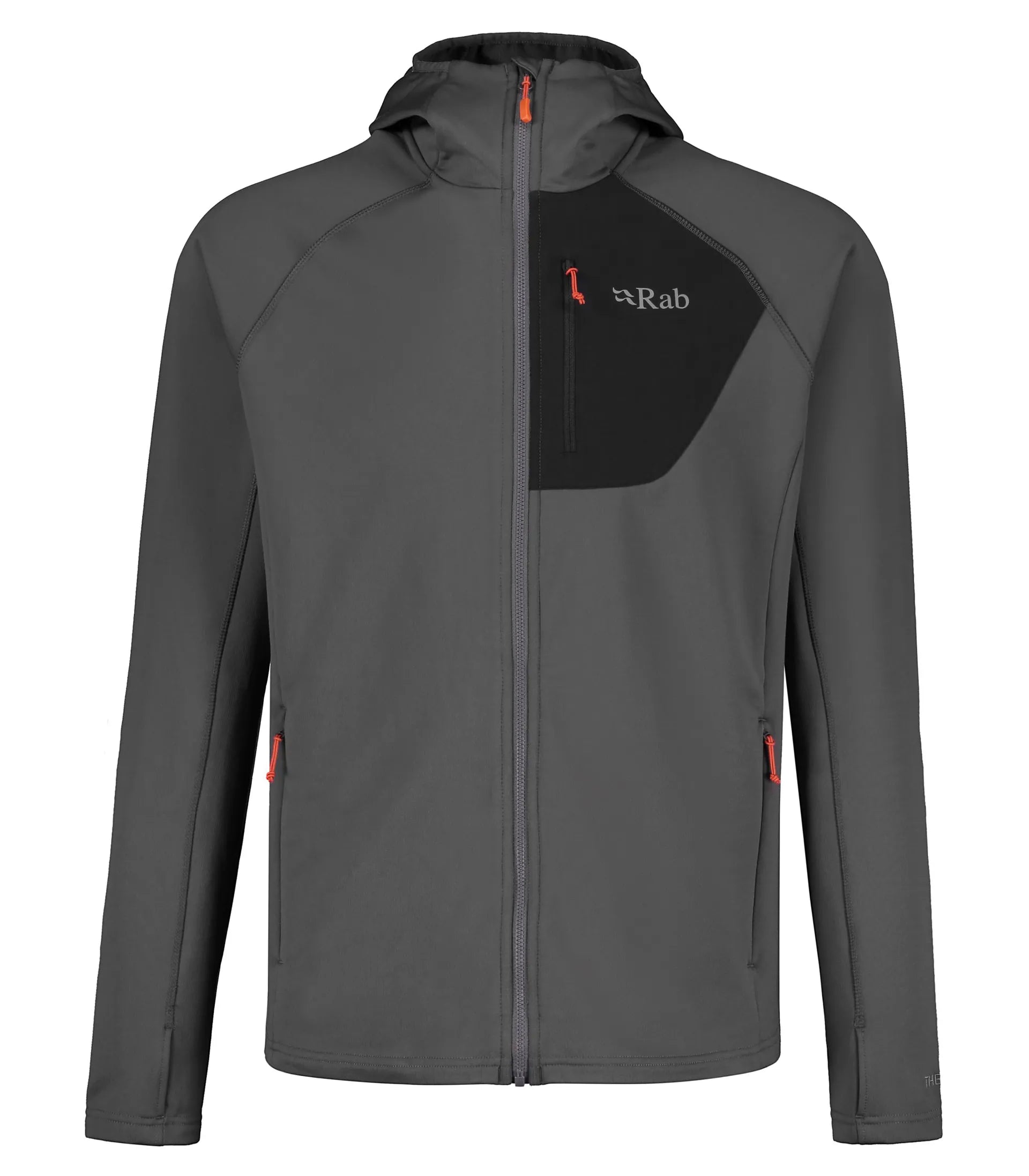 [QFE-89-GRH] MENS RAB SUPERFLUX REGULAR FIT FULL ZIP HOODY