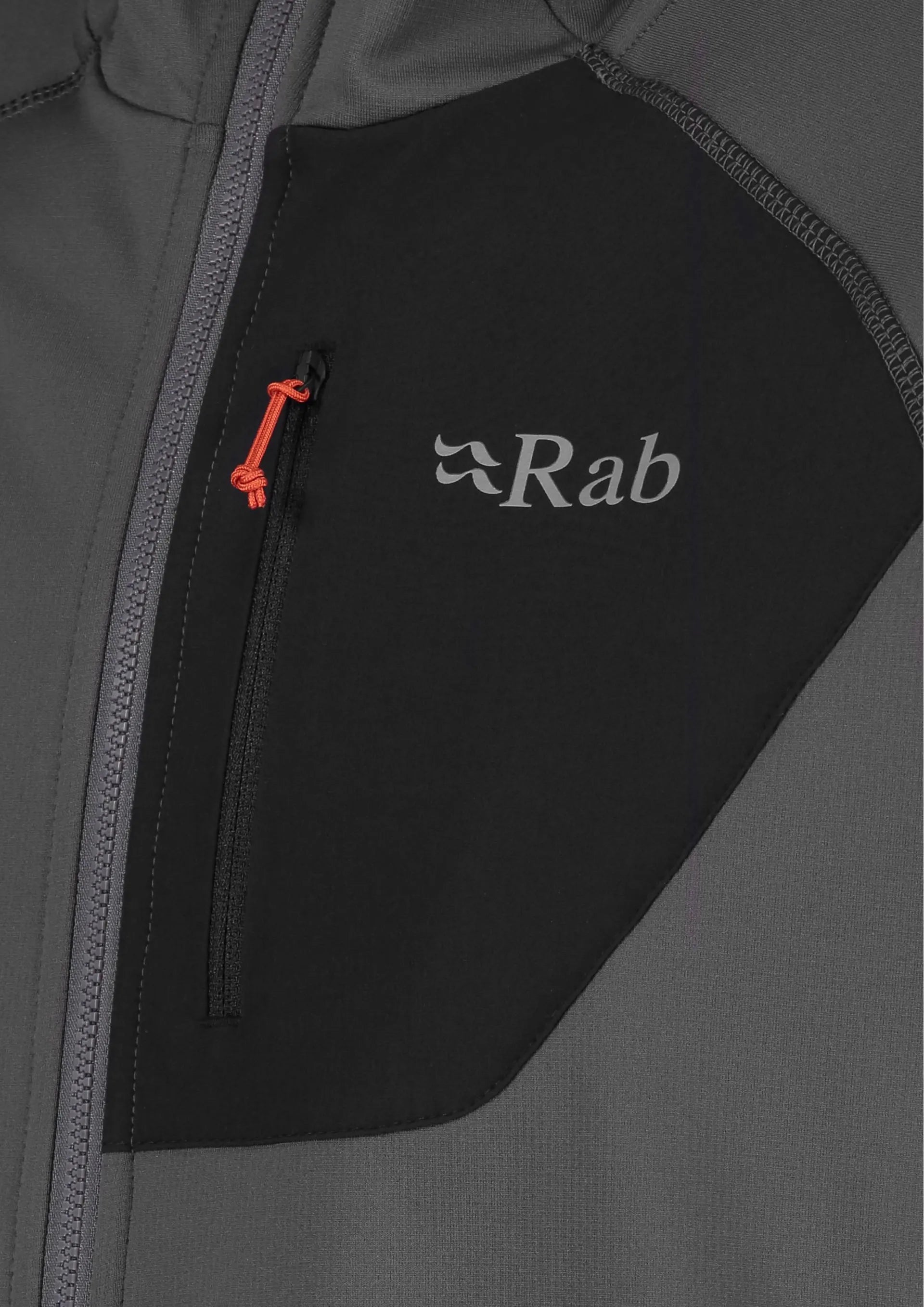 [QFE-89-GRH] MENS RAB SUPERFLUX REGULAR FIT FULL ZIP HOODY