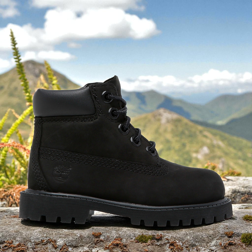 [TB012807001] Toddlers Timberland 6 INCH PREMIUM BOOT 'TRIPLE BLACK'