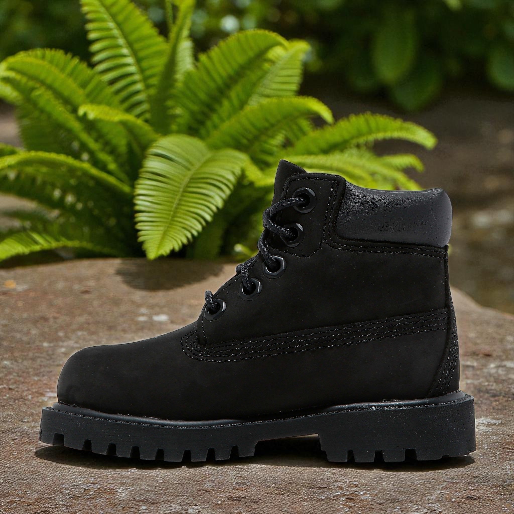 [TB012807001] Toddlers Timberland 6 INCH PREMIUM BOOT 'TRIPLE BLACK'