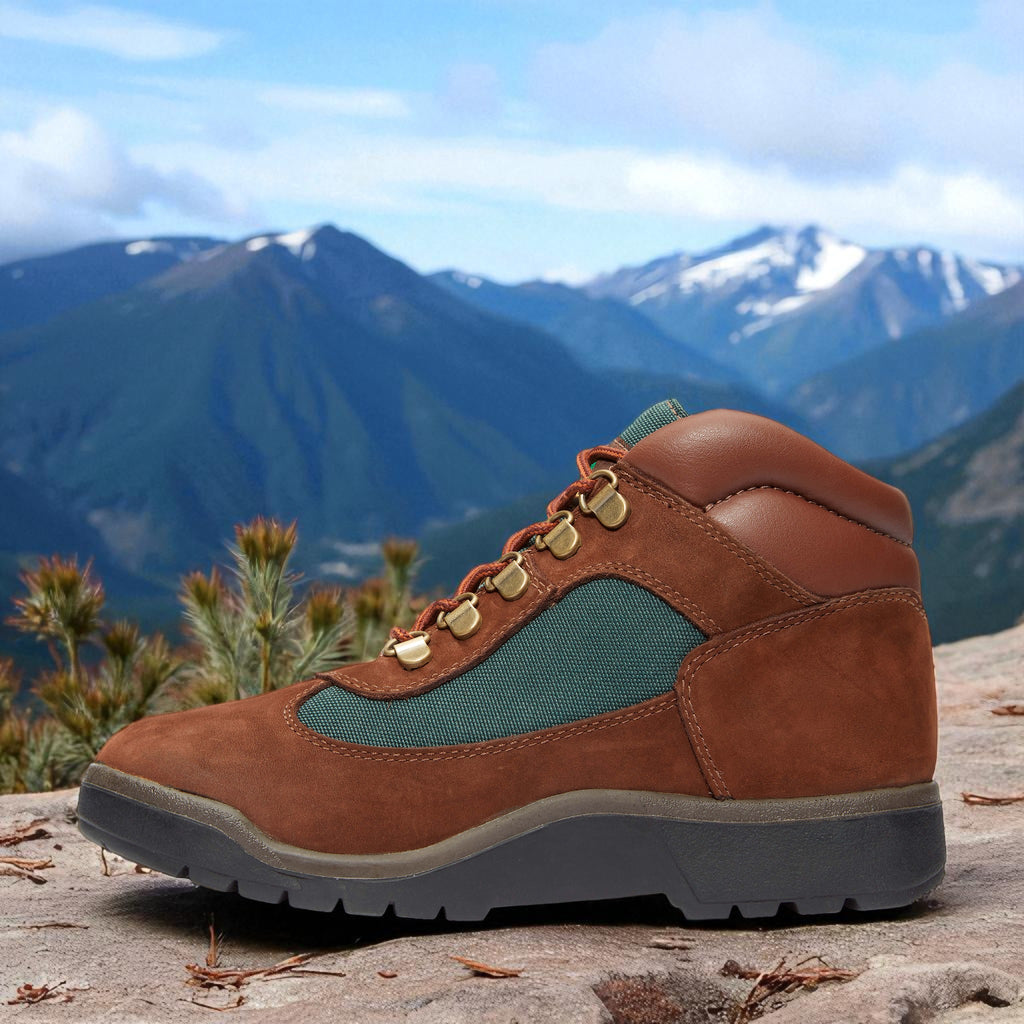 [TB016937242] Grade School Timberland FIELD BOOT JUNIOR 'DARK BROWN'