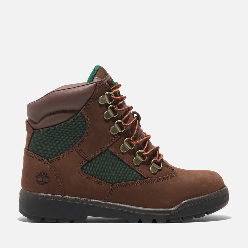 [TB044792214] Preschool Timberland 6 INCH FIELD BOOT YOUTH 'MEDIUM BROWN OLIVE'
