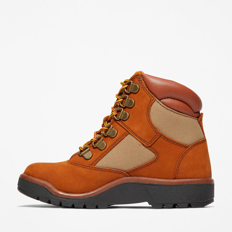 [TB044796210] Preschool Timberland 6 INCH FIELD BOOT YOUTH 'MEDIUM BROWN'