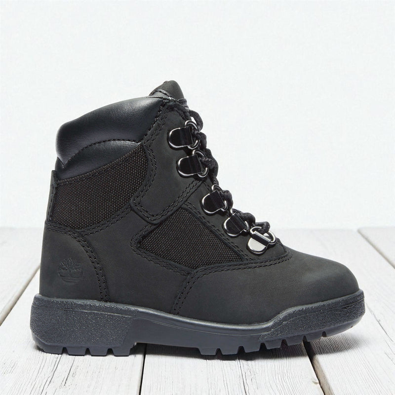 [TB044890001] Toddlers Timberland 6 INCH FIELD BOOT 'BLACK NUBUCK'