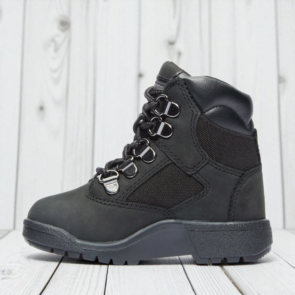 [TB044890001] Toddlers Timberland 6 INCH FIELD BOOT 'BLACK NUBUCK'