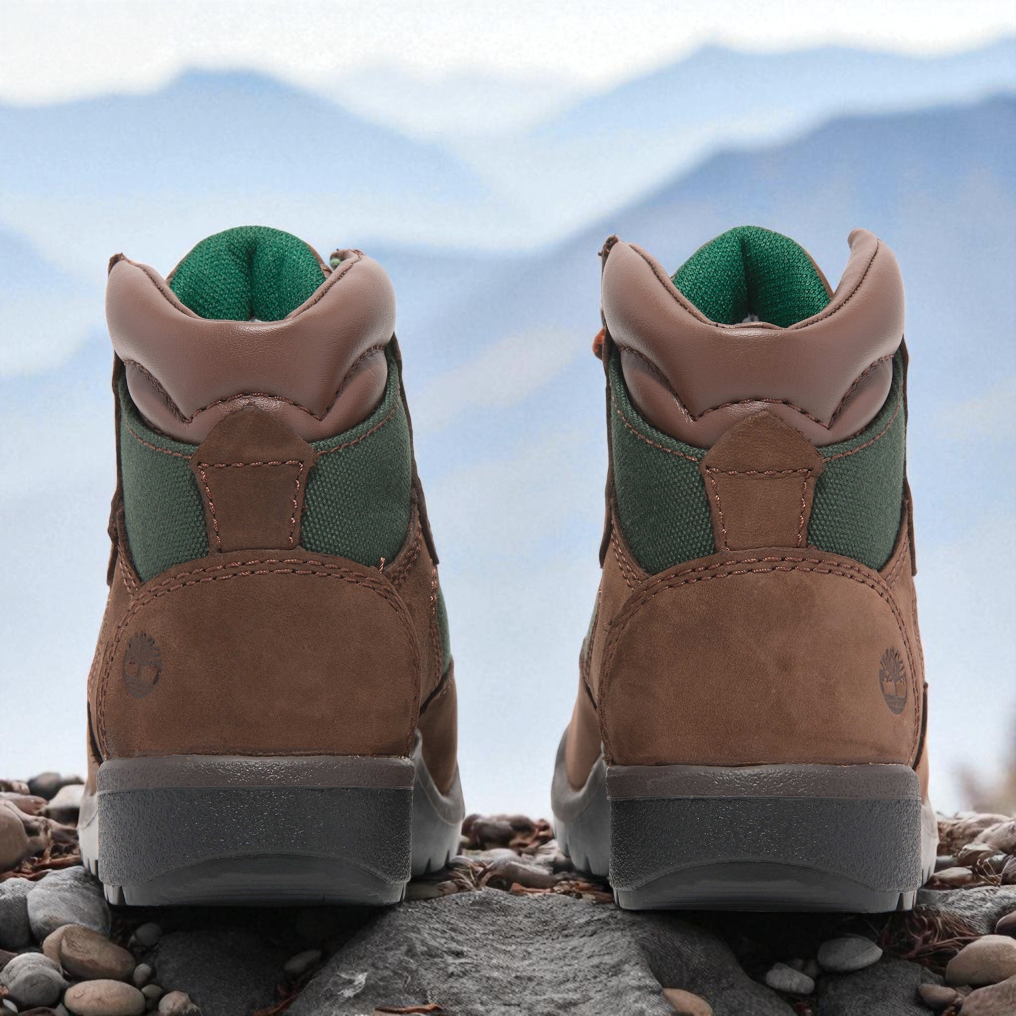 [TB044892214] Toddlers Timberland 6 INCH FIELD BOOT 'MEDIUM BROWN OLIVE'