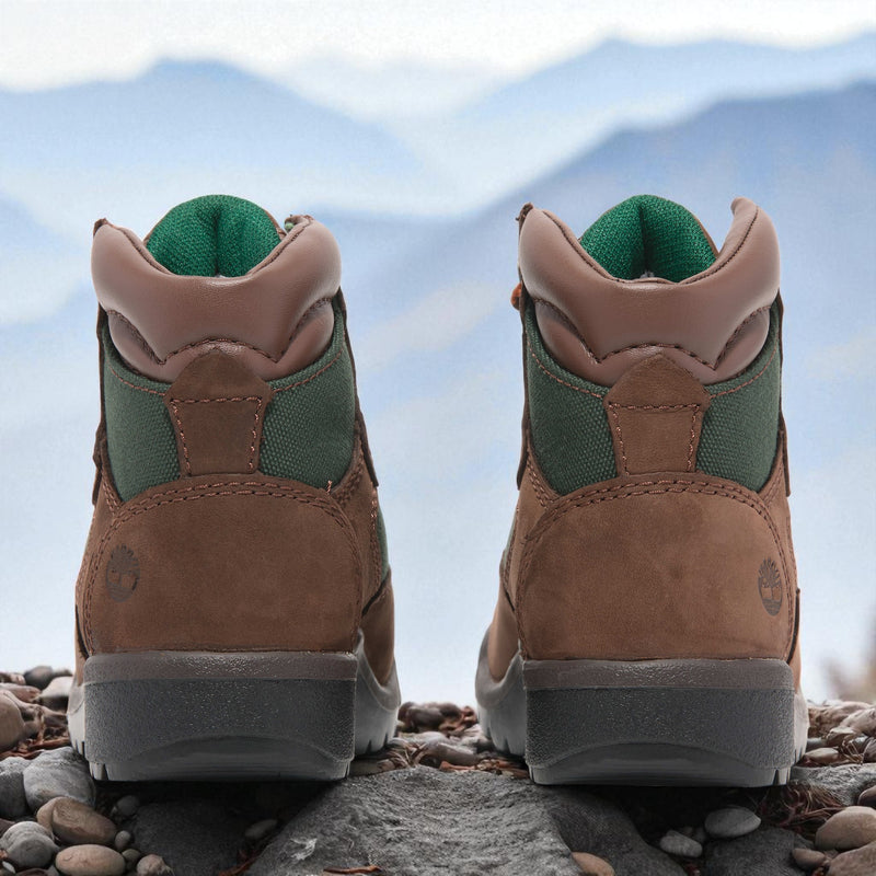 [TB044892214] Toddlers Timberland 6 INCH FIELD BOOT 'MEDIUM BROWN OLIVE'
