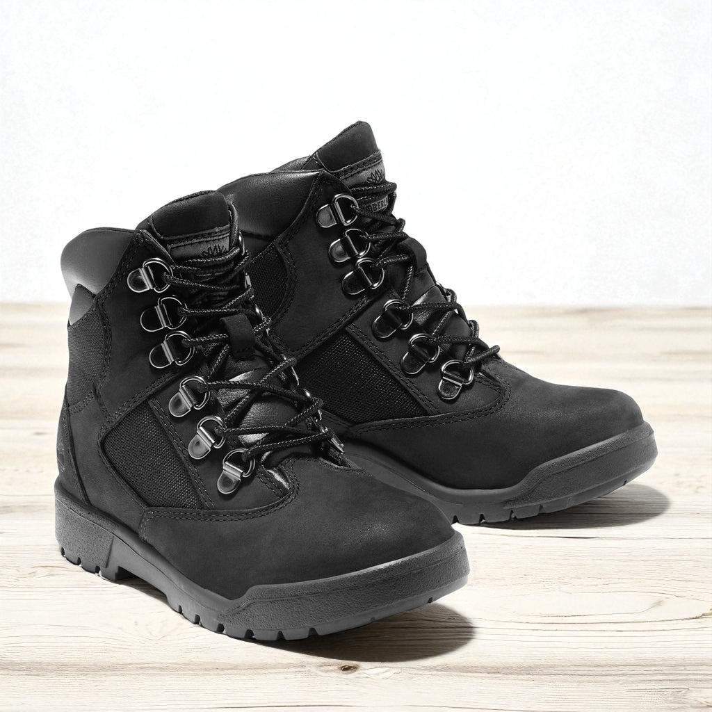 [TB044990001] Grade School Timberland 6 INCH FIELD BOOT JUNIOR 'BLACK'