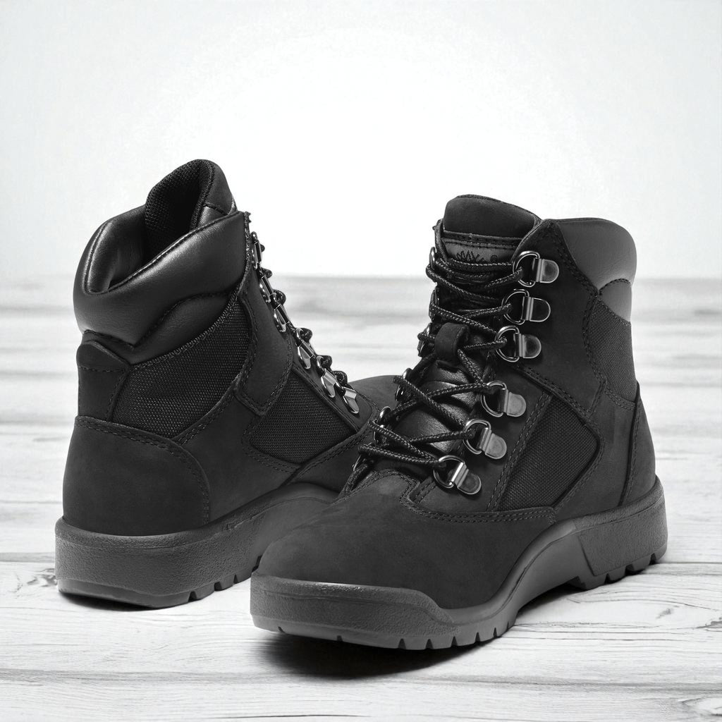 [TB044990001] Grade School Timberland 6 INCH FIELD BOOT JUNIOR 'BLACK'