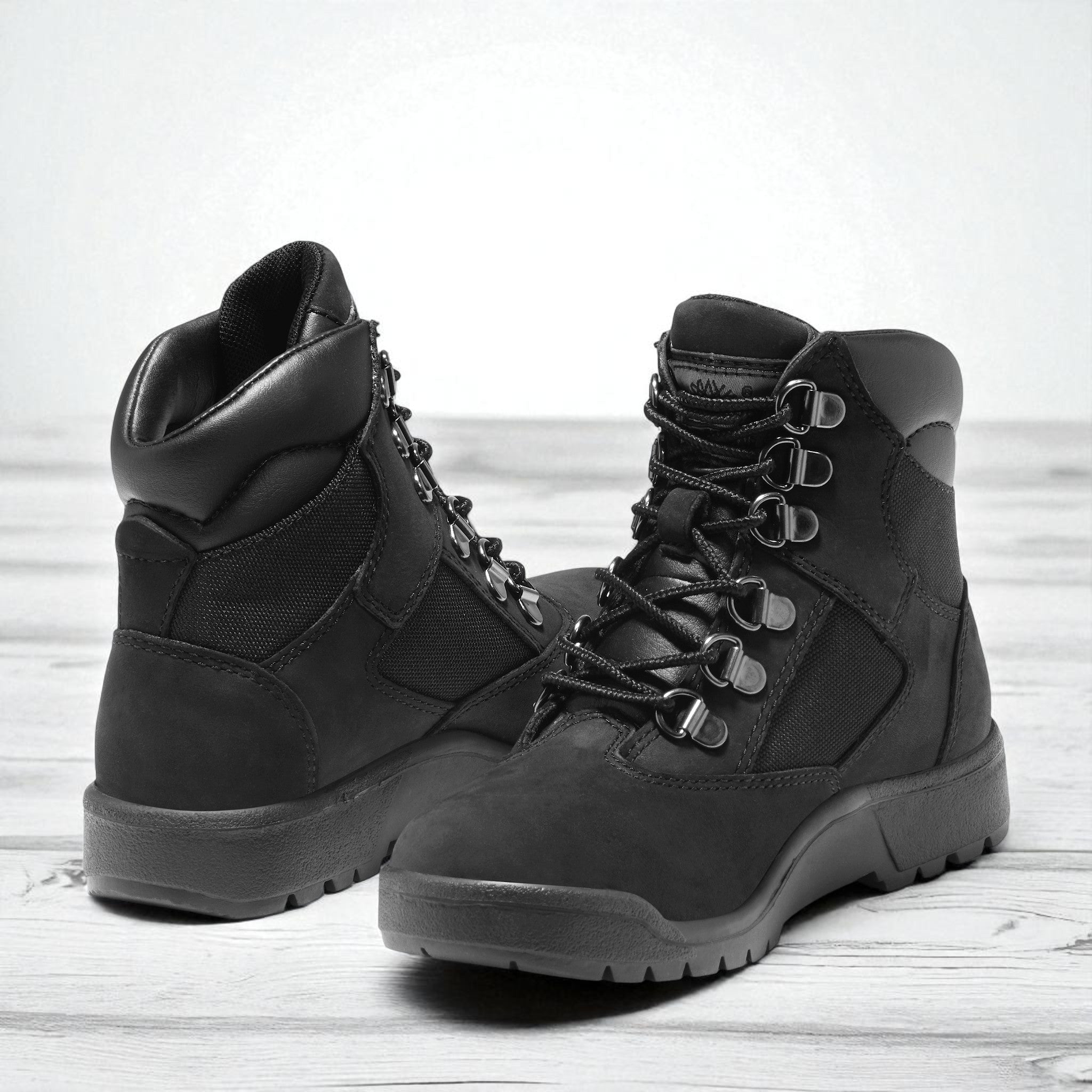 [TB044990001] Grade School Timberland 6 INCH FIELD BOOT JUNIOR 'BLACK'