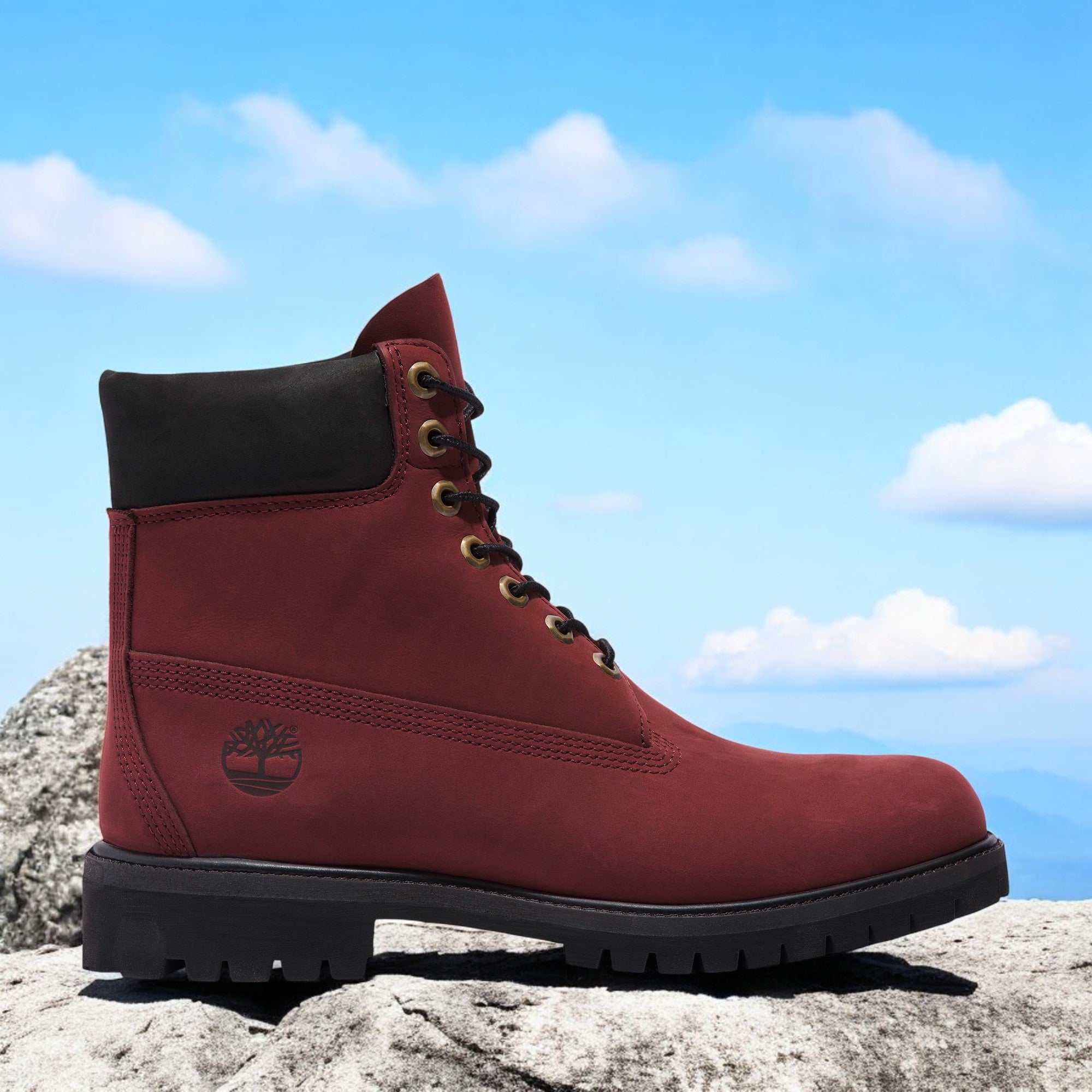 [TB0A5VB5C60] MENS TIMBERLAND 6 INCH PREMIUM BOOT 'BURGUNDY'