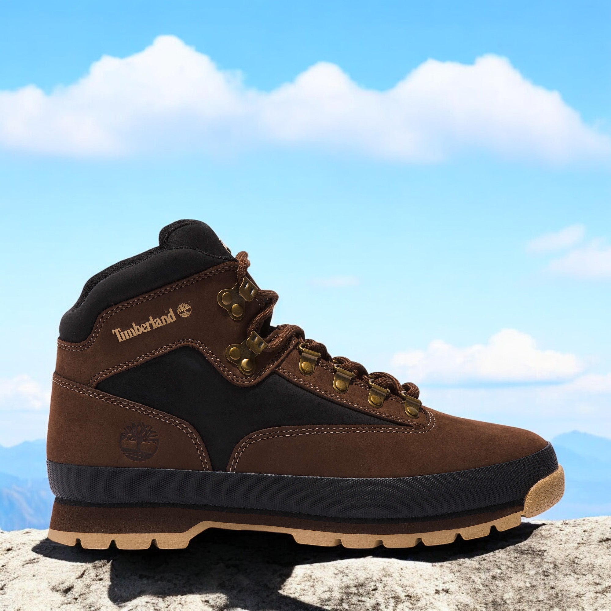 [TB0A5ZJ5968] MENS TIMBERLAND EURO HIKER MID 'DARK BROWN'