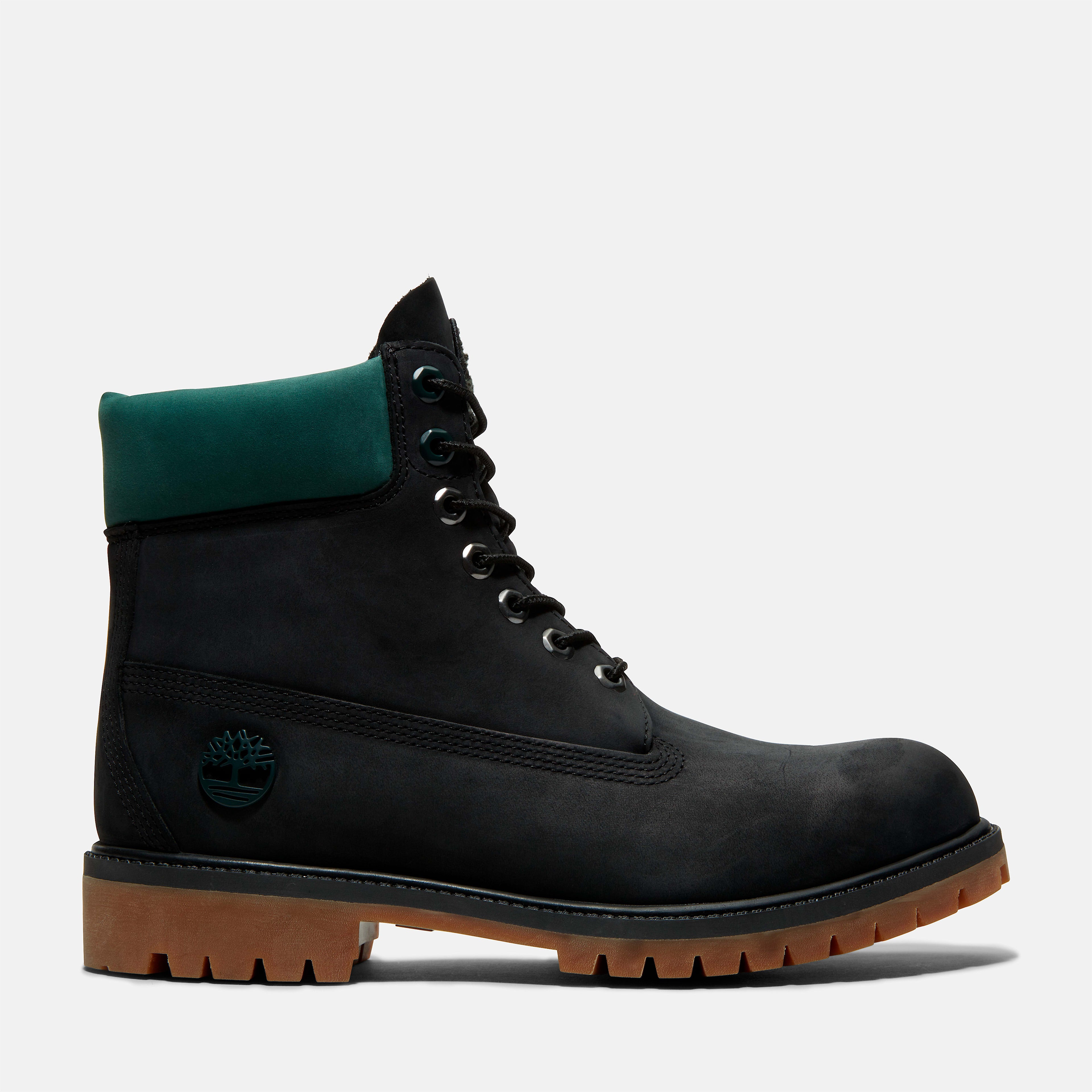 [TB0A6CRY001] MENS TIMBERLAND 6 INCH PREMIUM BOOT 'VARSITY PACK - BLACK GREEN'