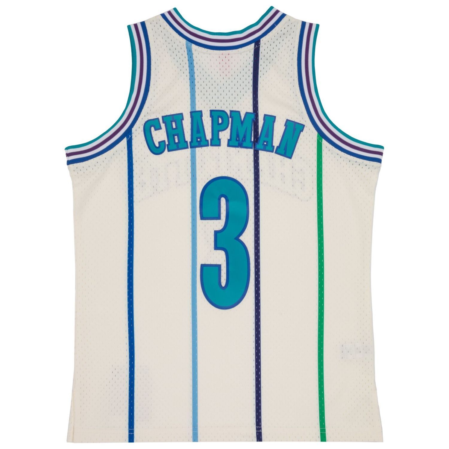 MENS MITCHELL & NESS CREAM TEAM COLOR SWINGMAN JERSEY HORNETS 1988 REX CHAPMAN