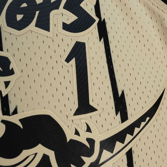 MENS MITCHELL & NESS KHAKI BLACK SWINGMAN JERSEY RAPTORS 1998 TRACY MCGRADY