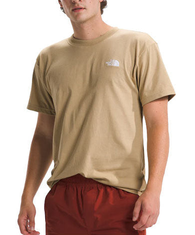 MENS THE NORTH FACE SHORT-SLEEVE EVOLUTION BOX FIT TEE 'KHAKI STONE'