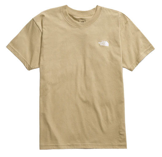MENS THE NORTH FACE SHORT-SLEEVE EVOLUTION BOX FIT TEE 'KHAKI STONE'