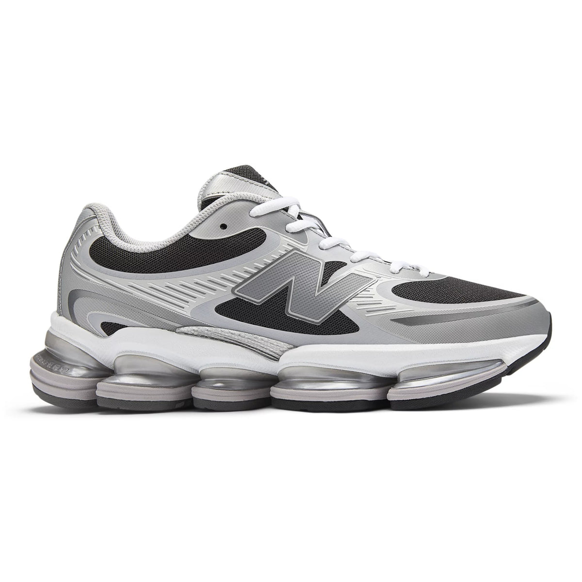 [U20003OZ] MENS NEW BALANCE ABZORB 2000 'SILVER METALLIC-FADED BLACK' - 1