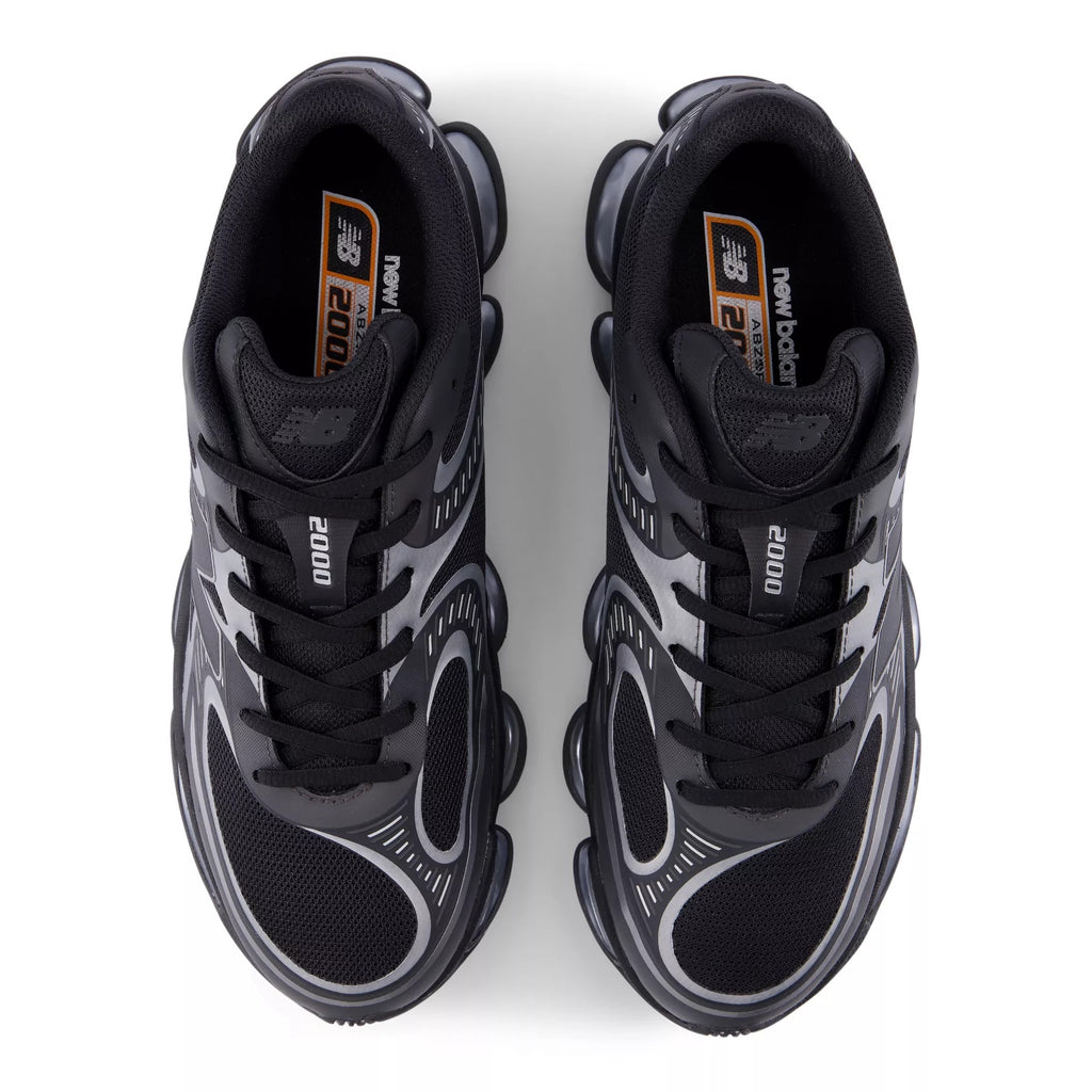 [U20008LL] MENS NEW BALANCE ABZORB 2000 'BLACK-SILVER METALLIC' - 3