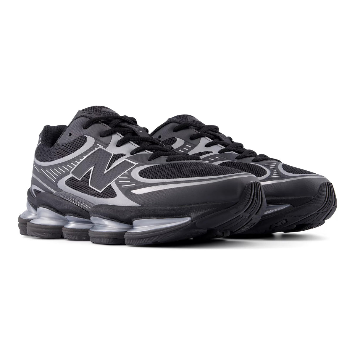 [U20008LL] MENS NEW BALANCE ABZORB 2000 'BLACK-SILVER METALLIC' - 4
