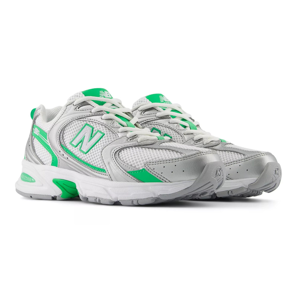 [U530APL] MENS NEW BALANCE 530 'GREEN APPLE SILVER METALLIC' - 4