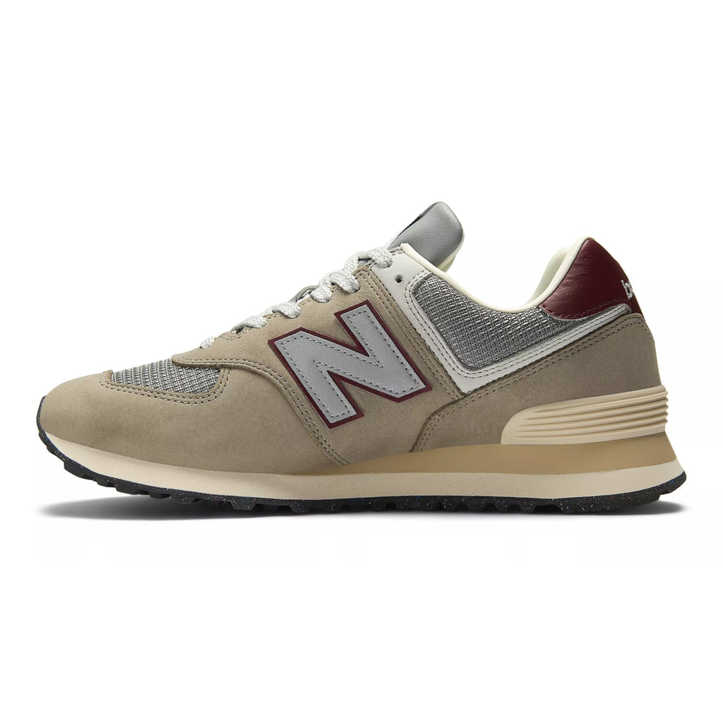 [U574SKB] MENS NEW BALANCE 574 'ARID STONE MONARCH BURGUNDY' - 2