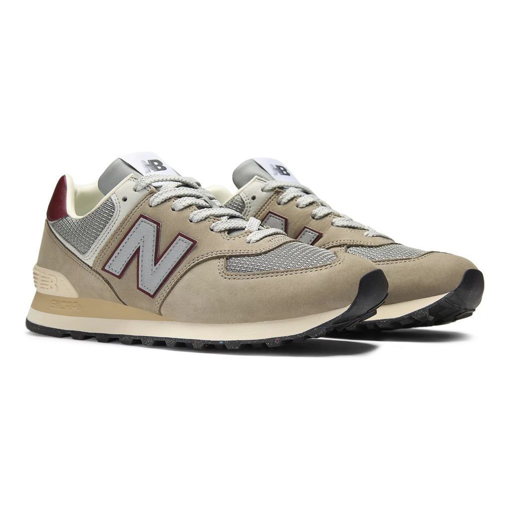 [U574SKB] MENS NEW BALANCE 574 'ARID STONE MONARCH BURGUNDY' - 4