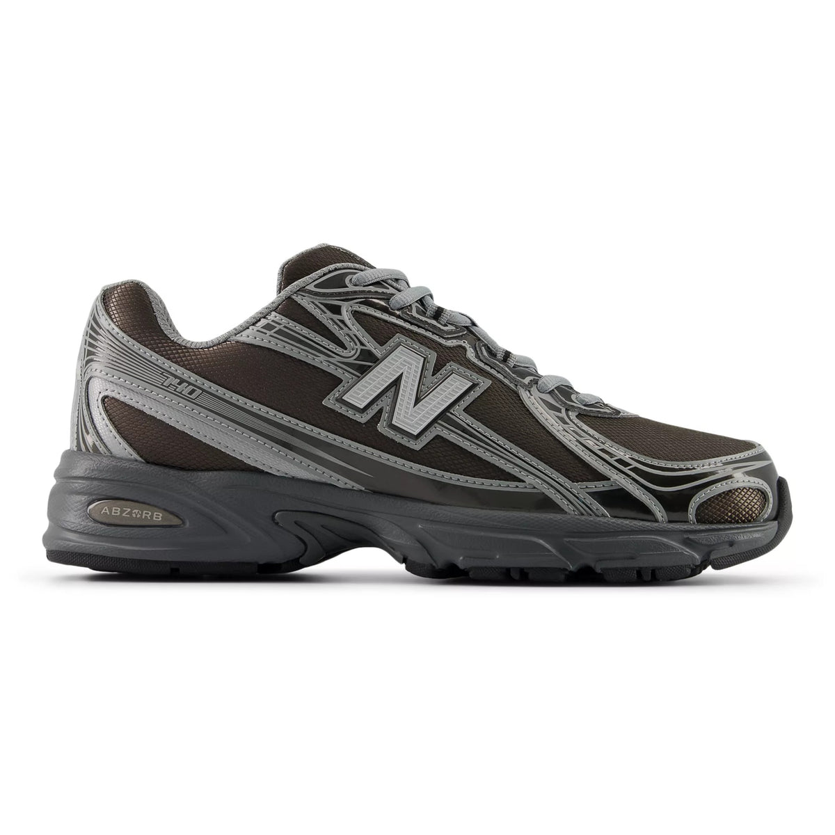 [U7407YI] MENS NEW BALANCE 740 'BLACK METALLIC' - 1