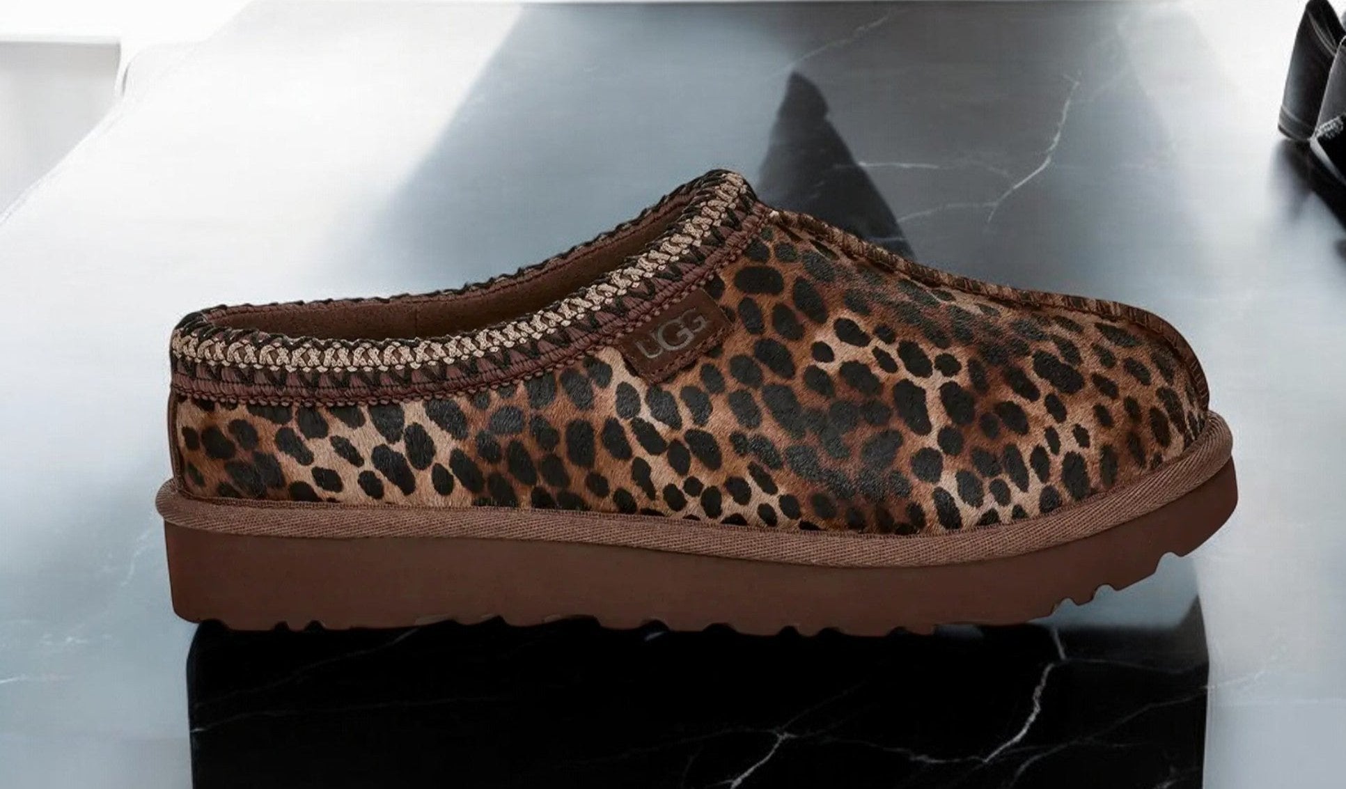 [1158350-BCDR] Womens UGG TASMAN SLIPPER 'BURNT CEDAR CHEETAH'