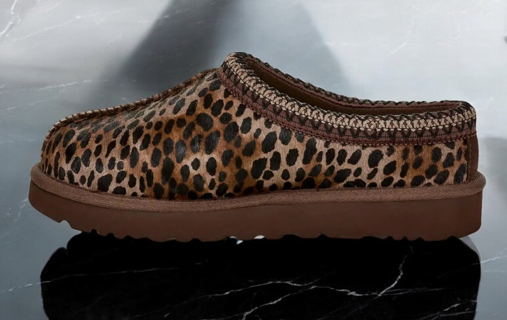 [1158350-BCDR] Womens UGG TASMAN SLIPPER 'BURNT CEDAR CHEETAH'