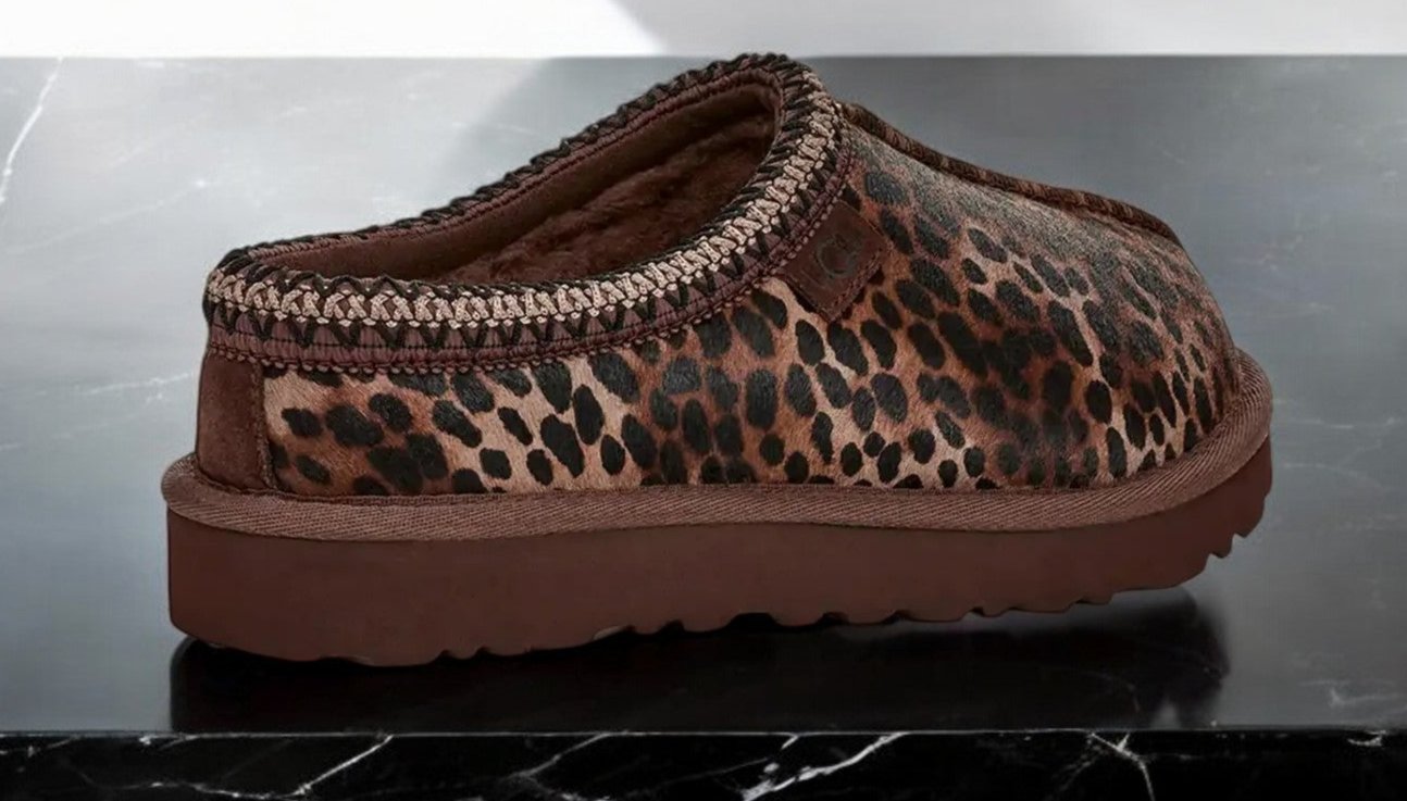 [1158350-BCDR] Womens UGG TASMAN SLIPPER 'BURNT CEDAR CHEETAH'