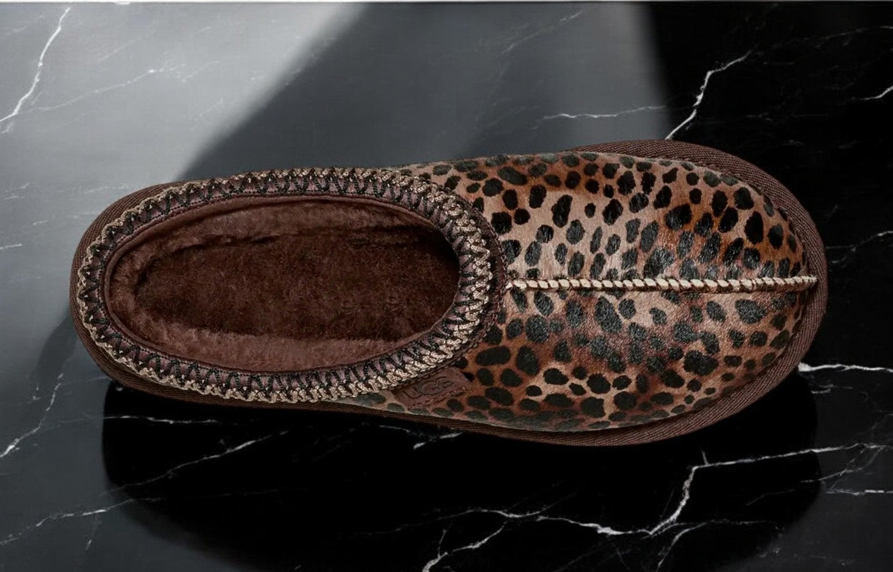 [1158350-BCDR] Womens UGG TASMAN SLIPPER 'BURNT CEDAR CHEETAH'