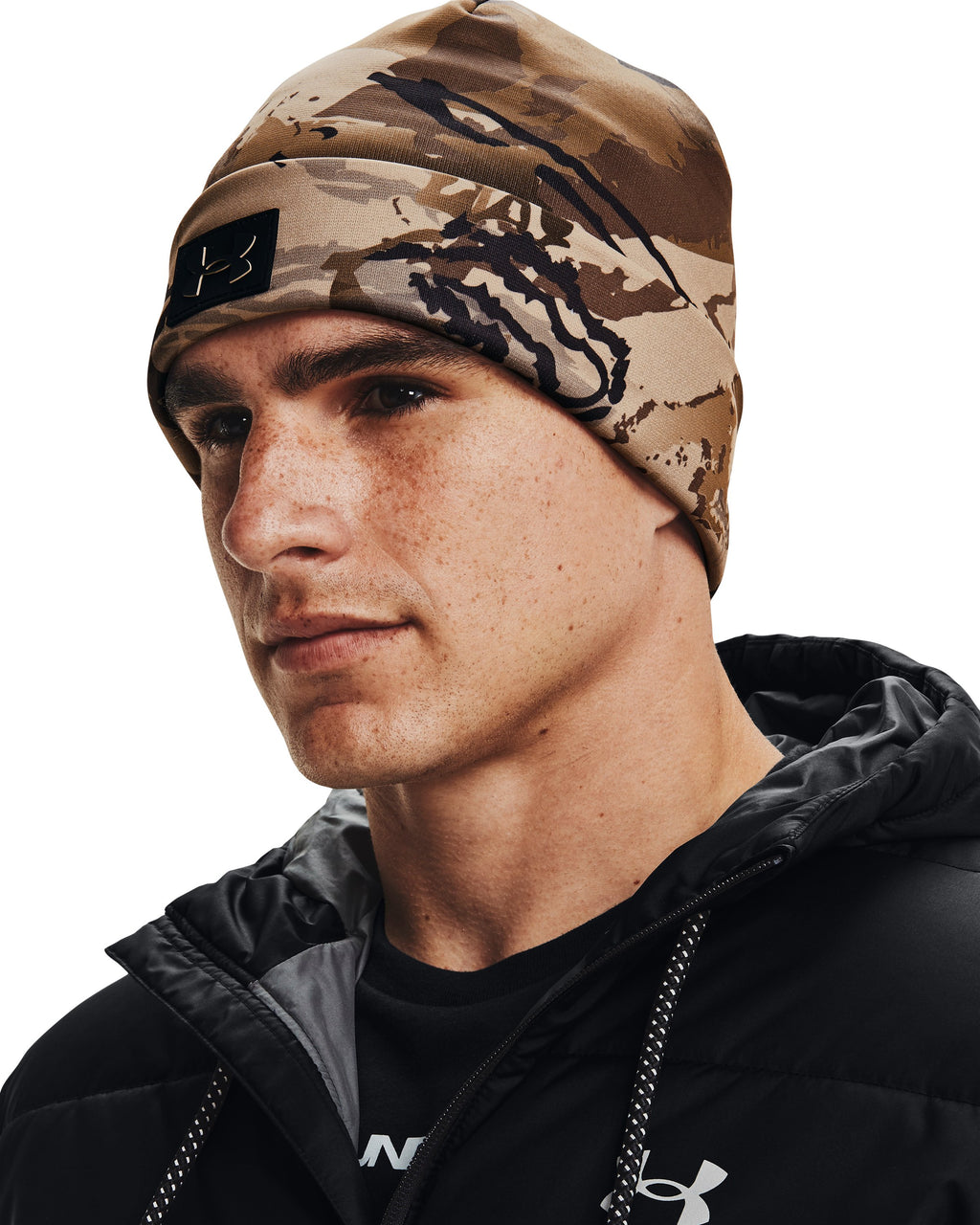 [1365943-999] MENS UNDER ARMOUR CAMO STORM BEANIE