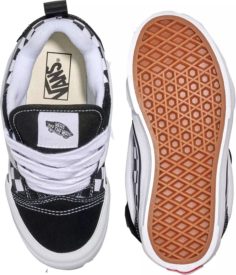[VN000D2TBPB] YOUTH VANS KNU SKOOL CHECKERBOARD - BLACK