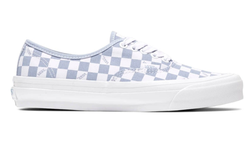 [VN0A5FBDSKY] Mens Vans VAULT OG AUTHENTIC LX 'CHECKERBOARD WHITE SKY BLUE'