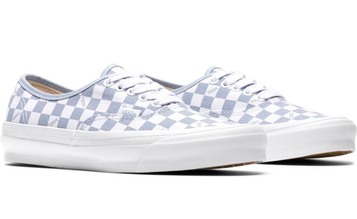 [VN0A5FBDSKY] Mens Vans VAULT OG AUTHENTIC LX 'CHECKERBOARD WHITE SKY BLUE'
