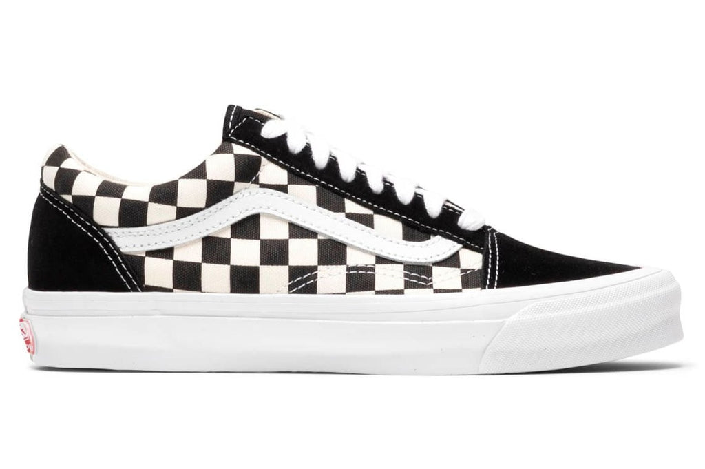 [VN0A4P3X639] Mens Vans VAULT UA OG OLD SKOOL LX 'CHECKERBOARD BLACK'