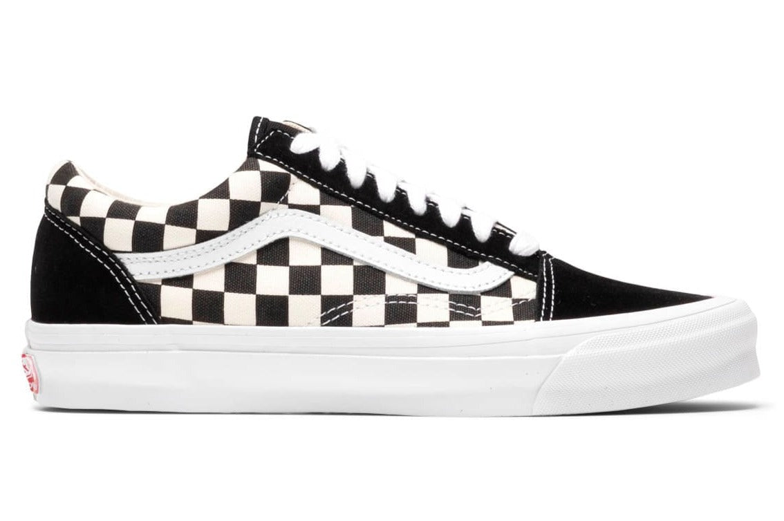 [VN0A4P3X639] Mens Vans VAULT UA OG OLD SKOOL LX 'CHECKERBOARD BLACK'