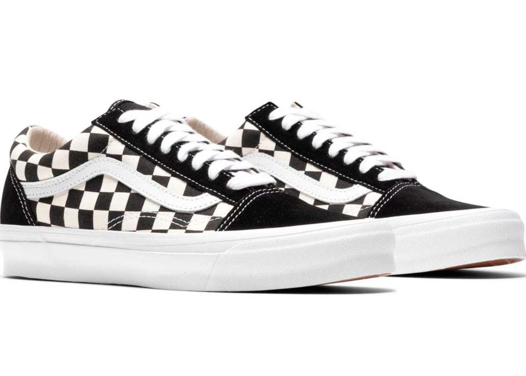 [VN0A4P3X639] Mens Vans VAULT UA OG OLD SKOOL LX 'CHECKERBOARD BLACK'