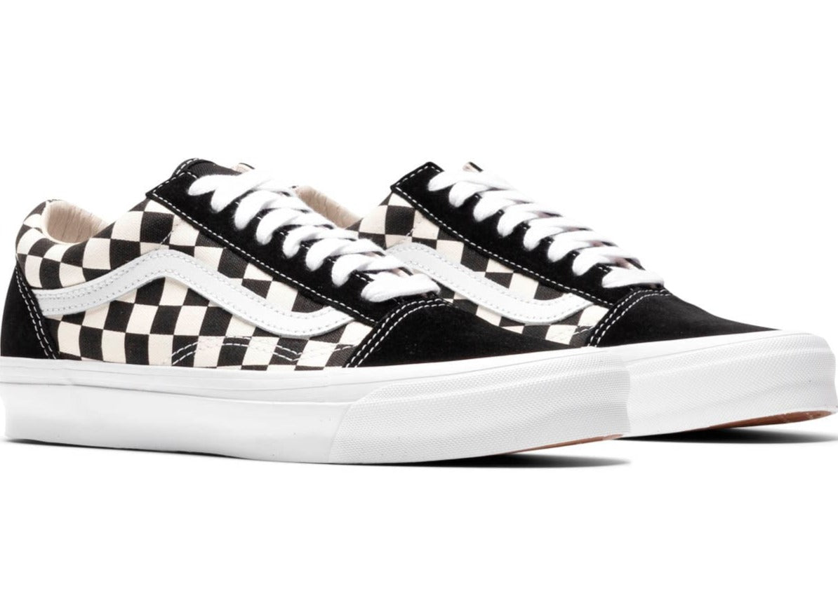 [VN0A4P3X639] Mens Vans VAULT UA OG OLD SKOOL LX 'CHECKERBOARD BLACK'