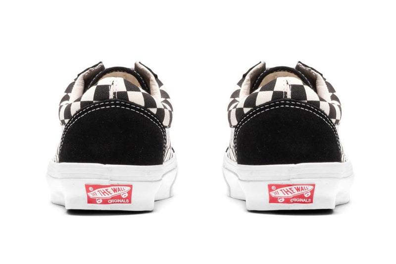 [VN0A4P3X639] Mens Vans VAULT UA OG OLD SKOOL LX 'CHECKERBOARD BLACK'