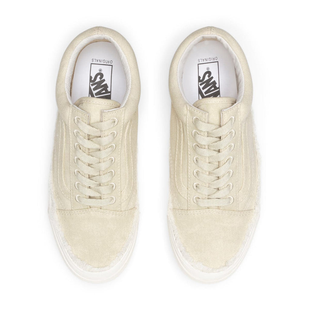 [VN0A5FBE0VW] Mens Vans OG OLD SKOOL LX 'RAW EDGE - VINTAGE WHITE'