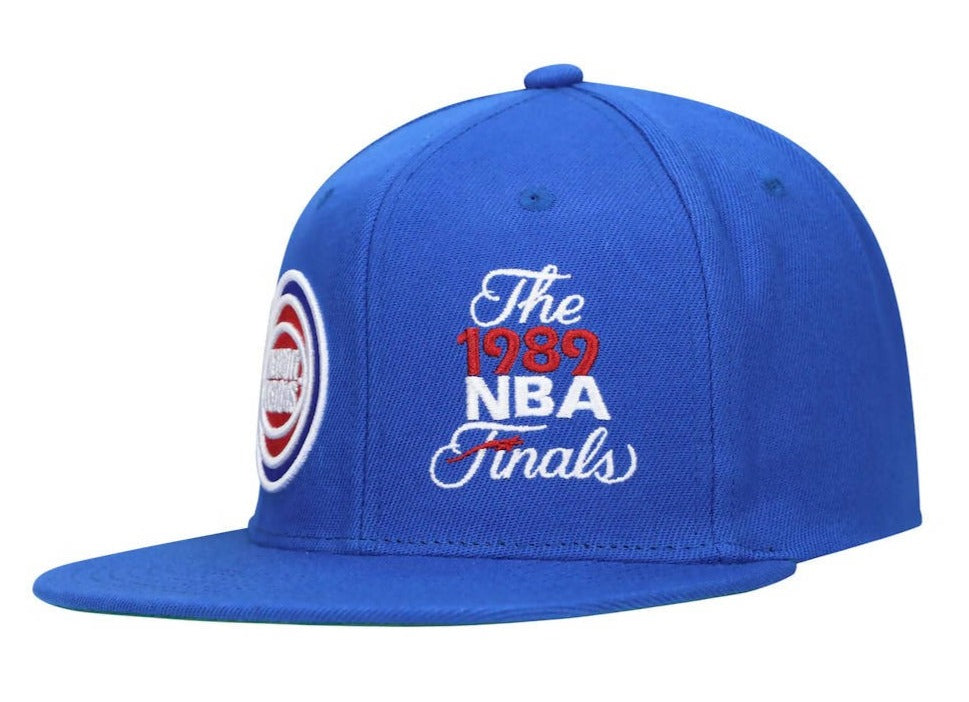 Mens MITCHELL & NESS NBA DUAL WHAMMY SNAPBACK HWC PISTONS